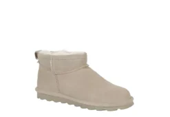 Bearpaw Womens Shorty Fur Boot - Taupe