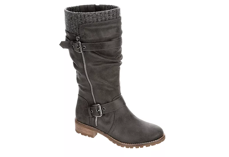 Xappeal Womens Chelsey Tall Boot - Grey 3 Xappeal Womens Chelsey Tall Boot - Grey