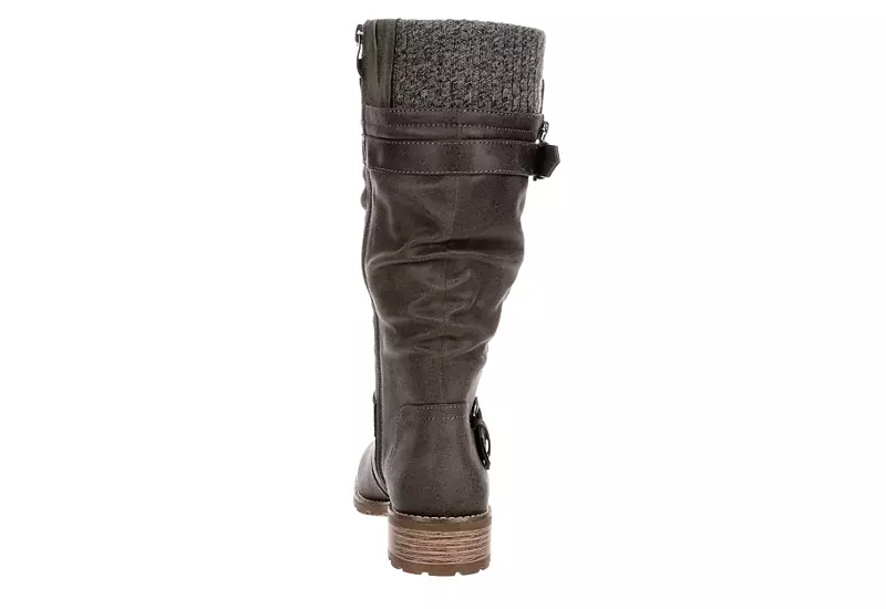 Xappeal Womens Chelsey Tall Boot - Grey 7 Xappeal Womens Chelsey Tall Boot - Grey - Image 5