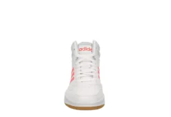 Adidas Womens Hoops 3.0 Mid Top Sneaker - White -Shoe Style Sales US 01 400745 02