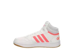 Adidas Womens Hoops 3.0 Mid Top Sneaker - White -Shoe Style Sales US 01 400745 03