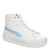 Puma Womens Kaia High Top Platform Sneaker - White 1 Puma Womens Kaia High Top Platform Sneaker - White -Shoe Style Sales US 01 400758 00