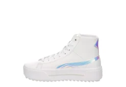 Puma Womens Kaia High Top Platform Sneaker - White -Shoe Style Sales US 01 400758 03