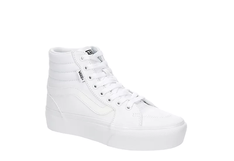 Vans Womens Filmore High Top Platform Sneaker - White 3 Vans Womens Filmore High Top Platform Sneaker - White