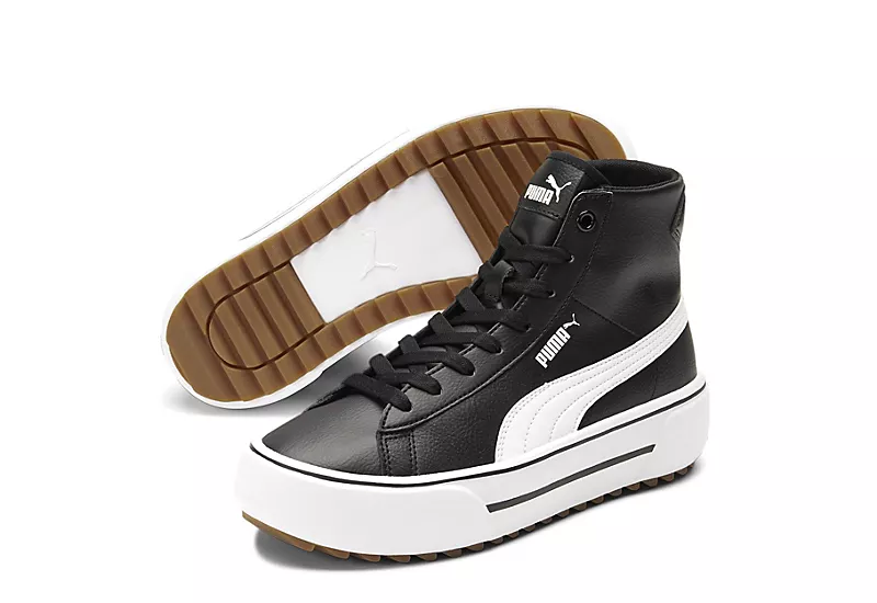 Puma Womens Kaia High Top Platform Sneaker - Black 3 Puma Womens Kaia High Top Platform Sneaker - Black