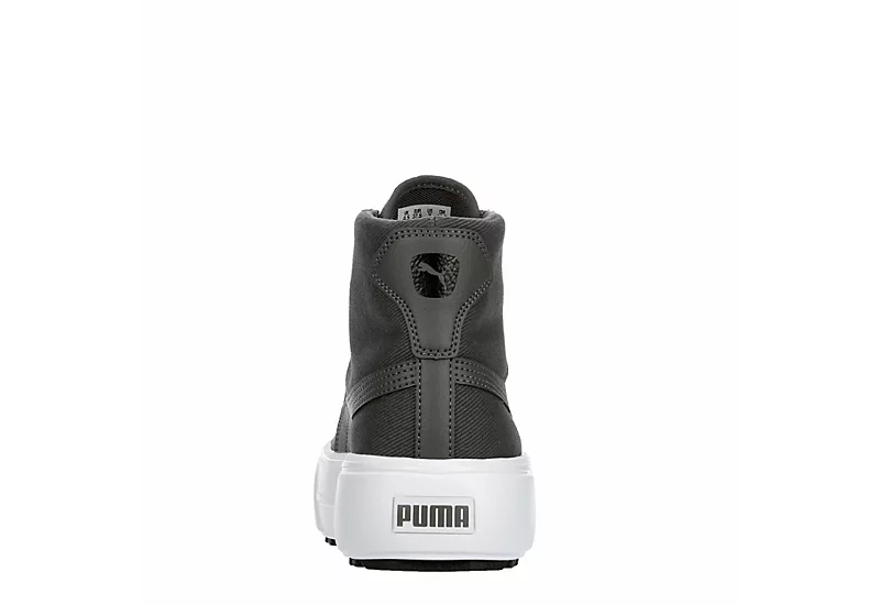 Puma Womens Kaia High Top Platform Sneaker - Dark Grey 7 Puma Womens Kaia High Top Platform Sneaker - Dark Grey - Image 5
