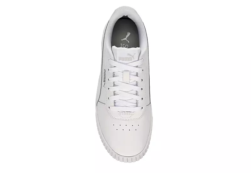 Puma Womens Carina 2.0 Sneaker - White 8 Puma Womens Carina 2.0 Sneaker - White - Image 6