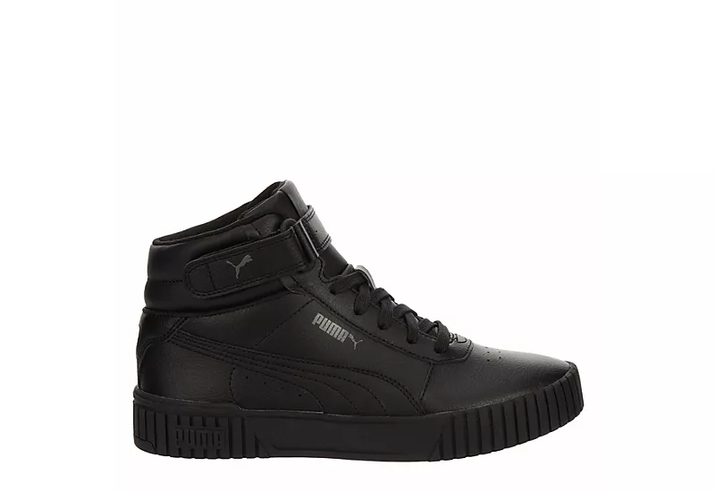 Puma Womens Carina 2.0 Mid Sneaker - Black 4 Puma Womens Carina 2.0 Mid Sneaker - Black - Image 2