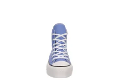 Converse Womens Chuck Taylor All Star High Top Platform Sneaker - Light Blue -Shoe Style Sales US 01 401339 02