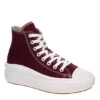 Converse Womens Chuck Taylor All Star Move High Top Sneaker - Burgundy -Shoe Style Sales US 01 401341 00