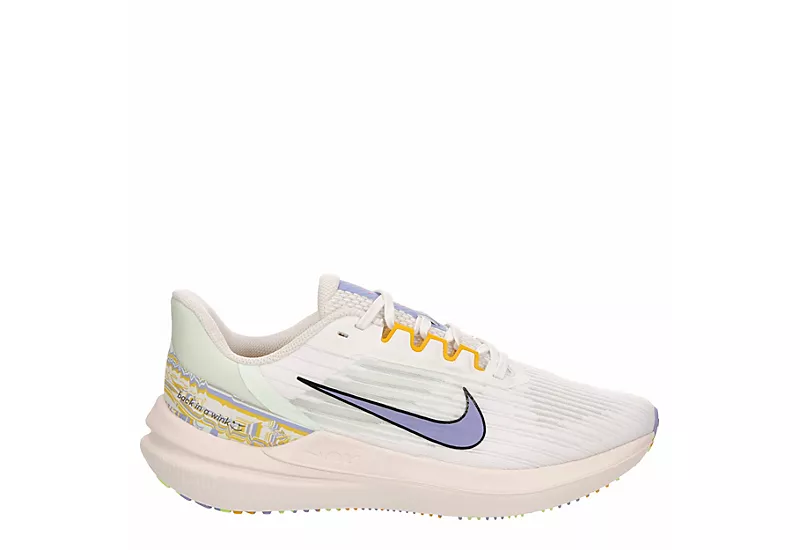 Nike Womens Zoom Winflo 9 Running Shoe - White 4 Nike Womens Zoom Winflo 9 Running Shoe - White - Image 2