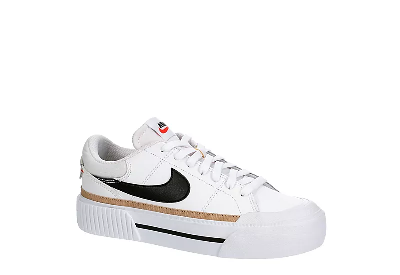 Nike Womens Court Legacy Lift Sneaker - White 3 Nike Womens Court Legacy Lift Sneaker - White