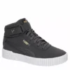 Puma Womens Carina 2.0 Chevron Mid Sneaker - Dark Grey -Shoe Style Sales US 01 401446 00