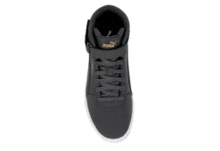 Puma Womens Carina 2.0 Chevron Mid Sneaker - Dark Grey -Shoe Style Sales US 01 401446 05