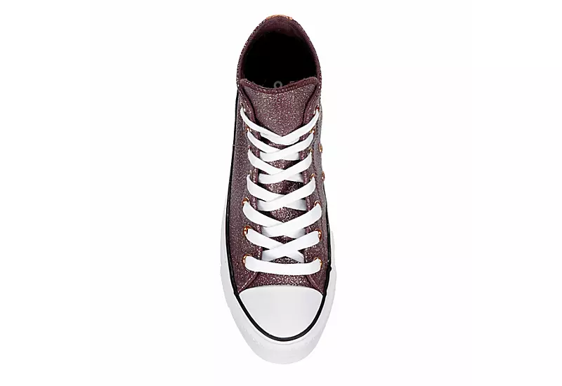 Converse Womens Chuck Taylor All Star High Top Platform Sneaker - Burgundy 8 Converse Womens Chuck Taylor All Star High Top Platform Sneaker - Burgundy - Image 6