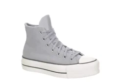 Converse Womens Chuck Taylor All Star High Top Platform Sneaker - Pale Grey