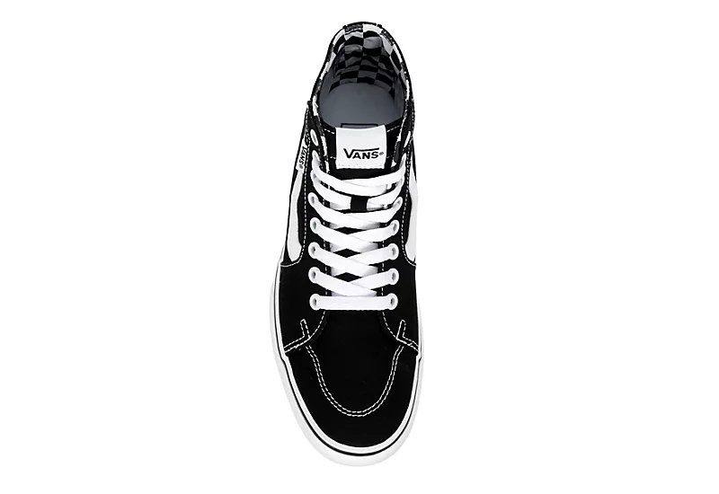 Vans Womens Filmore High Top Tapered Platform Sneaker - Black 8 Vans Womens Filmore High Top Tapered Platform Sneaker - Black - Image 6