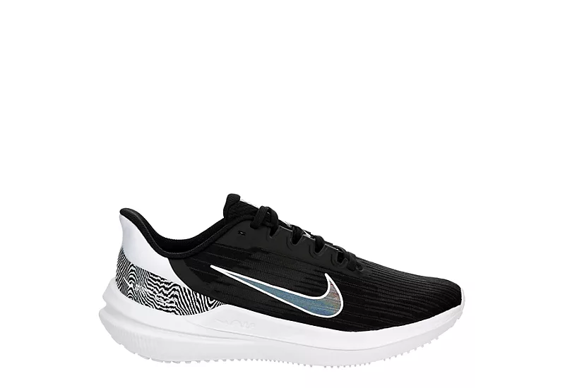 Nike Womens Air Zoom Winflo 9 Running Shoe - Black 4 Nike Womens Air Zoom Winflo 9 Running Shoe - Black - Image 2