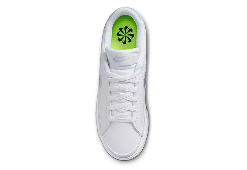 Nike Womens Court Legacy Next Nature Sneaker - White 7 Nike Womens Court Legacy Next Nature Sneaker - White - Image 5