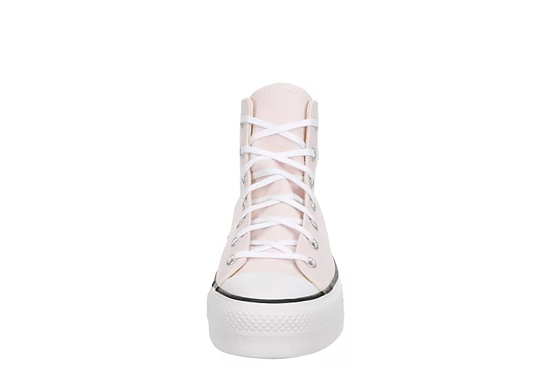 Converse Womens Chuck Taylor All Star High Top Platform Sneaker - Pale Pink 5 Converse Womens Chuck Taylor All Star High Top Platform Sneaker - Pale Pink - Image 3