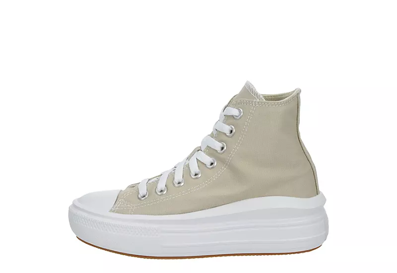 Converse Womens Chuck Taylor All Star Move High Top Sneaker - Stone 6 Converse Womens Chuck Taylor All Star Move High Top Sneaker - Stone - Image 4