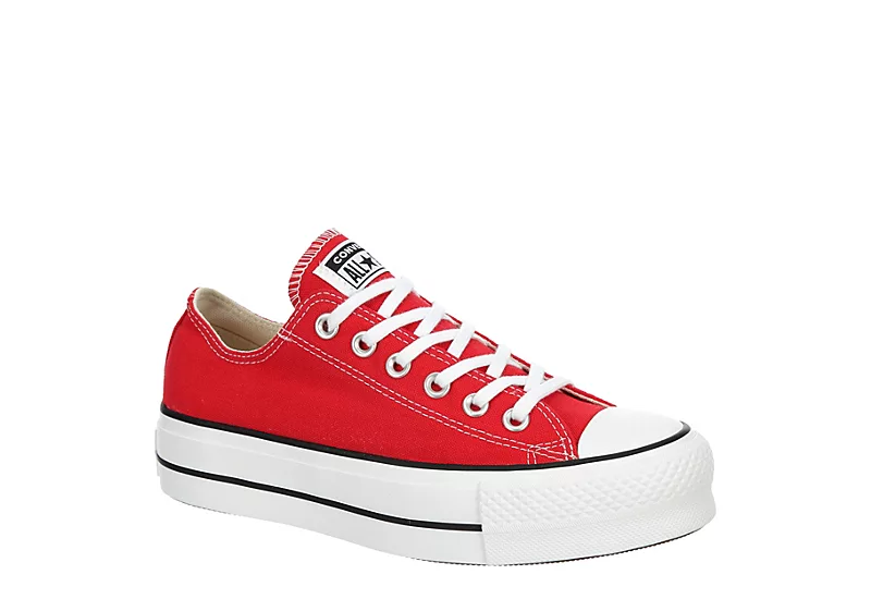 Converse Womens Chuck Taylor All Star Low Top Lift Sneaker - Red 3 Converse Womens Chuck Taylor All Star Low Top Lift Sneaker - Red