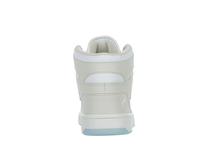 Puma Womens Rebound Lay Up Sneaker - White 7 Puma Womens Rebound Lay Up Sneaker - White - Image 5