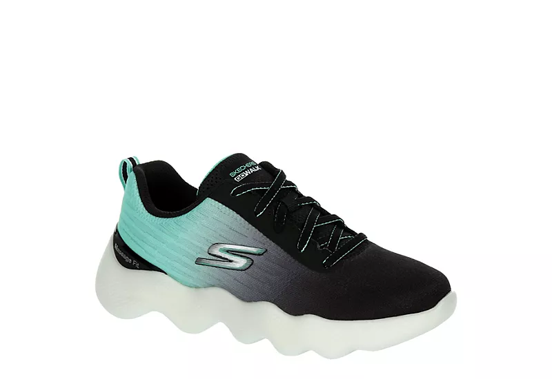 Skechers Womens Go Walk Massage Fit Running Shoe - Black 3 Skechers Womens Go Walk Massage Fit Running Shoe - Black