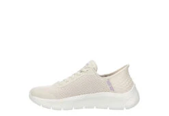 Skechers Womens Go Walk Flex Bungee Slip-ins Running Shoe - Off White -Shoe Style Sales US 01 401931 03