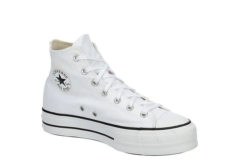 Converse Womens Chuck Taylor All Star High Top Platform Sneaker - White 3 Converse Womens Chuck Taylor All Star High Top Platform Sneaker - White