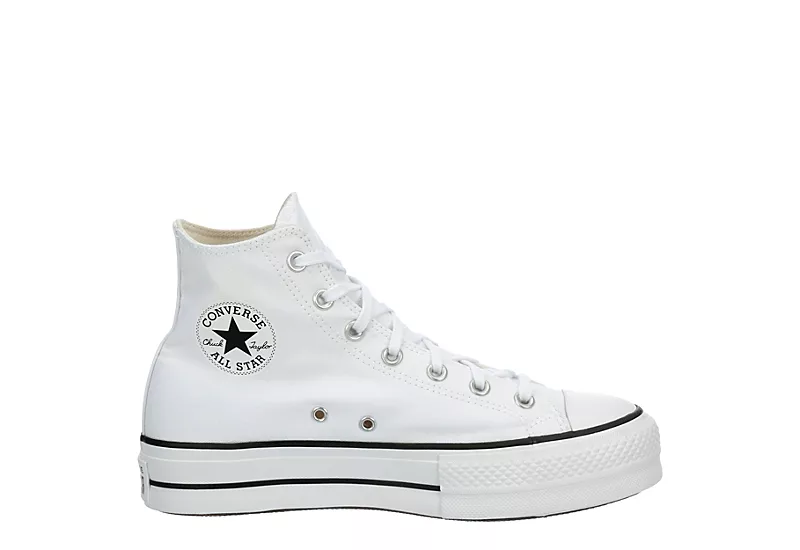Converse Womens Chuck Taylor All Star High Top Platform Sneaker - White 4 Converse Womens Chuck Taylor All Star High Top Platform Sneaker - White - Image 2