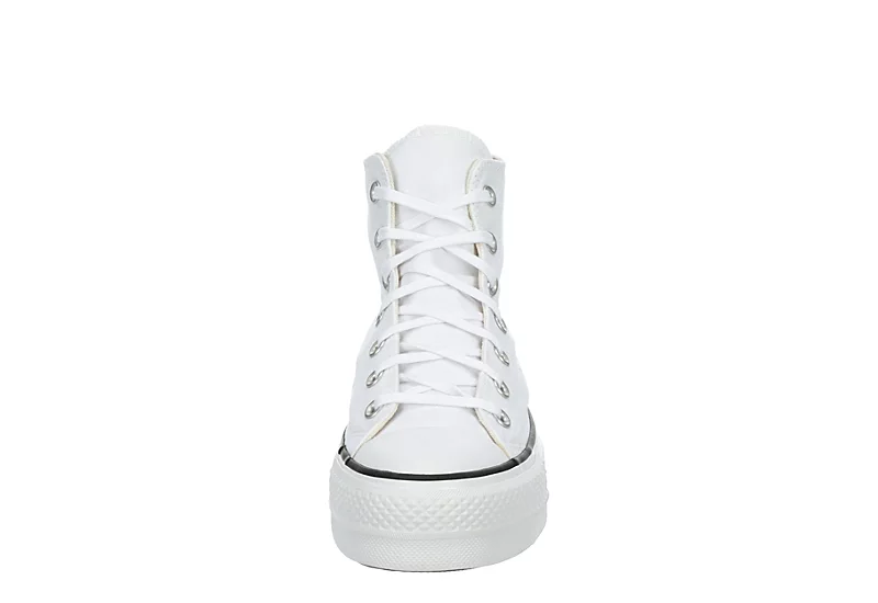 Converse Womens Chuck Taylor All Star High Top Platform Sneaker - White 5 Converse Womens Chuck Taylor All Star High Top Platform Sneaker - White - Image 3