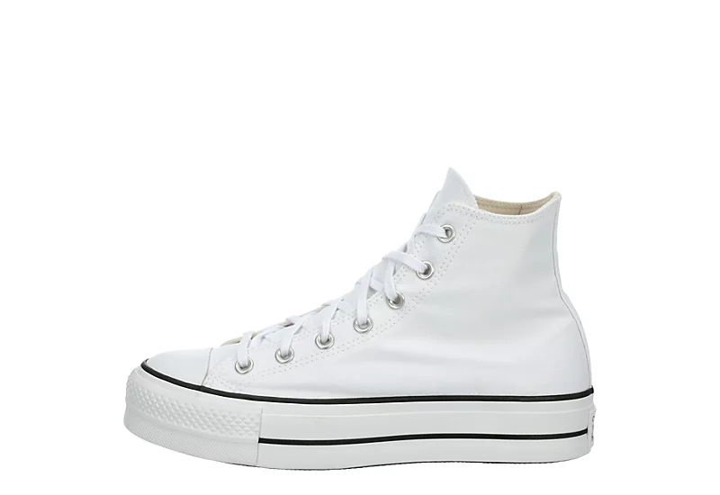 Converse Womens Chuck Taylor All Star High Top Platform Sneaker - White 6 Converse Womens Chuck Taylor All Star High Top Platform Sneaker - White - Image 4