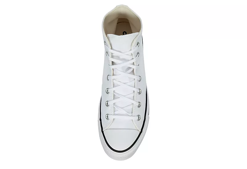 Converse Womens Chuck Taylor All Star High Top Platform Sneaker - White 8 Converse Womens Chuck Taylor All Star High Top Platform Sneaker - White - Image 6