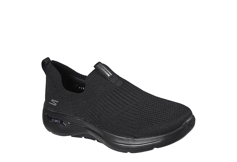 Skechers Womens Arch Fit Slip On Sneaker - Black 3 Skechers Womens Arch Fit Slip On Sneaker - Black